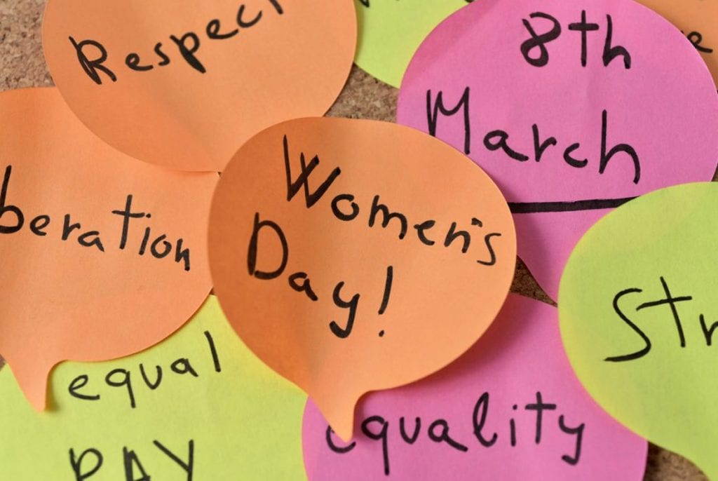 International Women's Day Post its